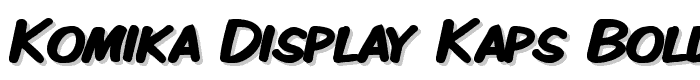 Komika Display Kaps Bold font